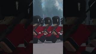 Guarding the King  Roblox Grenadier Guards shorts [upl. by Swithin]