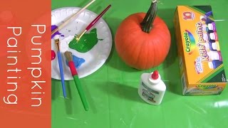 Pumpkin Painting For Preschool and Kindergarten [upl. by Enatan]