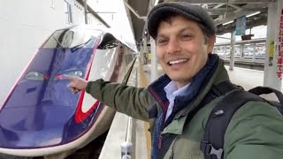 Yamagata Station amp Shinkansen Train Experience  Japan Rail [upl. by Lajib807]