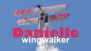 DANIELLE WINGWALKER the star Szeged International Airshow  503 [upl. by Azrim]