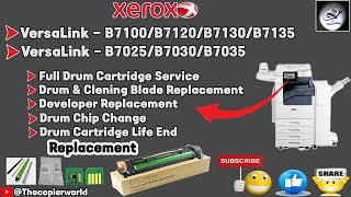 How To Xerox VersaLink B7100712071307135702570307035 Family Drum Cartridge Is Near End Of Life [upl. by Attenej387]