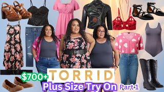 TORRID HAUL 2024Torrid Plus Size Try OnPlus Size Clothing Haul 2024Torrid Shoe HaulTashaStJames [upl. by Terzas]