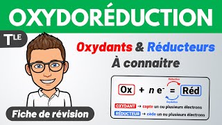 Oxydants amp Réducteurs usuels 💚 Fiche de révision  Terminale spécialité Chimie [upl. by Olnek]