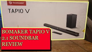 Bomaker Tapio V 21 Soundbar Real life use Review Cheap Amazon Soundbar Review [upl. by Redd]