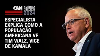 Especialista explica sobre como a população americana vê Tim Walz  WW [upl. by Aneleiram538]