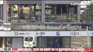 Martigues  vers un arrêt de la raffinerie Petroineos de Lavéra [upl. by Bliss]