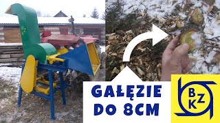 Rębak bębnowy BZK z wyrzutem 3 homemade wood chipper [upl. by Shaughnessy]