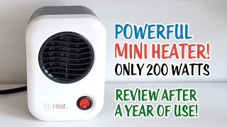 Lasko My Heat 200w Mini Heater Review BEST Small Greenhouse Heater [upl. by Aneelak]