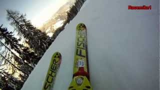 Ski very fast  Flachau Wagrain Rote 8  Ski Amadé Austria  GoPro HD Hero [upl. by Yleen]