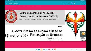 CFO CBMERJ 2022 questão 37 Uma partícula é uniformemente retardada percorrendo até parar 80m [upl. by Cuthbertson16]