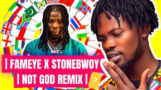 Lets Talk About Fameye And Stonebwoy Not God Remix [upl. by Enelrihs]