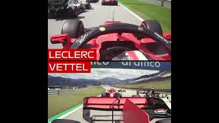 Leclerc amp Vettel Collide  2020 Styrian Grand Prix [upl. by Nosnarb]