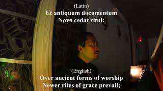 Tantum Ergo LYRICS both in English amp Latin by Saint Thomas Aquinas [upl. by Olly]