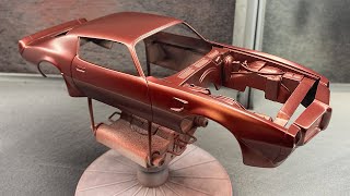 Revell 1970 Pontiac Firebird Build Part 1 Custom Bodywork amp Paint [upl. by Rehtae]