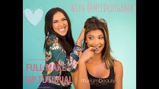 FULL TUTORIAL WITH MEL DEDIGAMA  NATURAL amp LUMINOUS SHOOTING LOOK  MYRIAM BEAUTY [upl. by Anahahs]