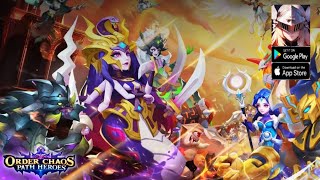 Order Chaos Path Heroes Gameplay  RPG Game Android [upl. by Akierdna]