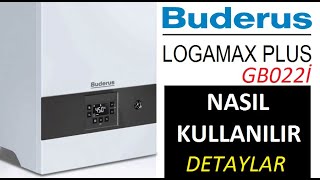 BUDERUS LOGAMAX plus gb022i nasıl kullanılır çalışır  eco su derece ayar  hata kodları altta [upl. by Lekym]