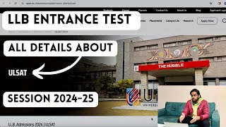 All details about ULSAT exam 202425 LLB entrance exam for UPES [upl. by Flosi649]