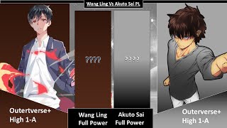 Akuto Sai Vs Wang Ling Power Level [upl. by Skelly]