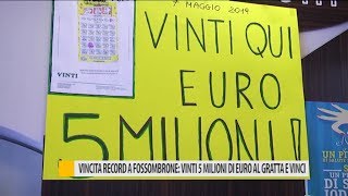 Vincita record a Fossombrone vinti 5 milioni di euro al gratta e vinci [upl. by Grim]