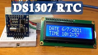 DS1307 RTC module With Arduino Tiny RTC [upl. by Germayne]