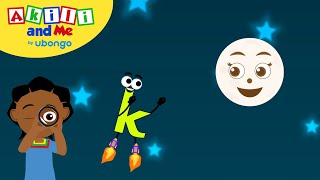 Learn Letter K  The Alphabet with Akili  Cartoons for Preschoolers [upl. by Nanreik]