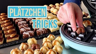 Geniale Weihnachtsplätzchen  einfach und schnell aus 1 Teig 9 Plätzchen [upl. by Leund521]