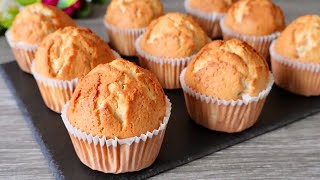 Easy plain vanilla muffin recipe Super soft and fluffy Easy Baking [upl. by Akirea518]