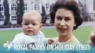 Royal Family On Holiday Balmoral Castle 1960  British Pathé [upl. by William]