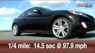 Hyundai Genesis Coupe  Track Tested  Edmundscom [upl. by Muns]