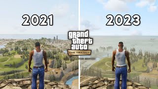 GTA Trilogy Definitive Edition  Lançamento vs Atualmente Comparação [upl. by Raddi253]