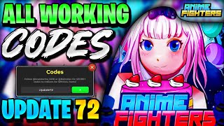 💥NEW All Working UPDATE 72 CODES For AFS  Roblox Anime Fighters Simulator Codes [upl. by Okomot]