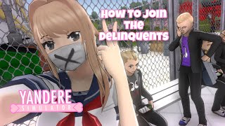 SENPAI JOINS the DELINQUENTS  Yandere Simulator Update NEW Gameplay Secrets amp Experiments [upl. by Yentnuoc]