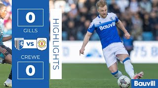 HIGHLIGHTS  Gillingham 0 Crewe Alexandra 0 [upl. by Wyatan]