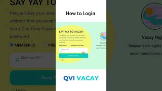 Login Made Easy With QVI Vacay howto [upl. by Nehte109]