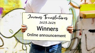 20232024 Juvenes Translatores Winners Announcement [upl. by Enylekcaj]