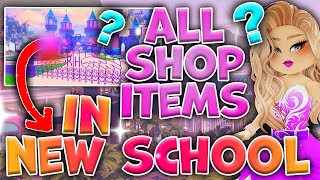 ITEMS IN THE SHOP THAT ARE FOR THE NEW SCHOOL Royale High Update 2023🏰ALL Campus 3 Accessories✨ [upl. by Giselle669]