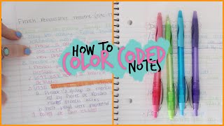 How To Take Awesome Color Coded Notes [upl. by Eyeleen56]