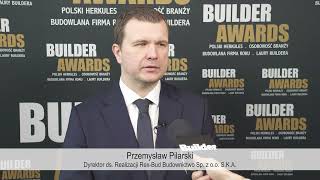 Builder Awards 2023  Przemysław Pilarski Dyrektor ds Realizacji RexBud Budownictwo Sp z oo [upl. by Avonasac]