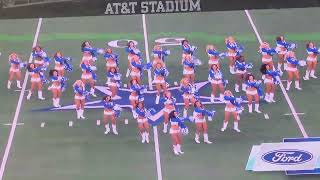 2022 Dallas Cowboys cheerleaders pregame signature dance Thunderstruck 82622 [upl. by Cummings]