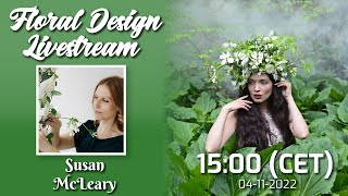 Live Flower Arranging Demonstration by Susan McLeary aka Passionflowersue Livestream 51 [upl. by Aihsas]