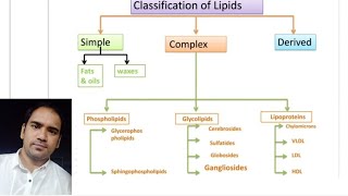 Lipids classification in Biochemistry  Simple lipids ll Complex lipids ll Derived lipids [upl. by Eiclud]