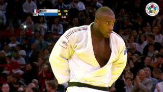 Judo Grand Slam Paris 2013 Final 100kg RINER Teddy FRA  KIM SungMin KOR [upl. by Adela84]