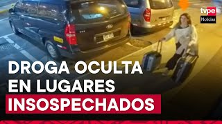 Aeropuerto Jorge Chávez así buscaban trasladar droga a París [upl. by Ocinemod]