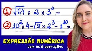 EXPRESSÃO NUMÉRICA COM AS SEIS OPERAÇÕESEXPLICAÇÃO DE EXPRESSÕES COM PARÊNTESES COLCHETES E CHAVES [upl. by Argyle]