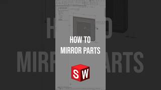 How to Mirror a Part in SOLIDWORKS amp Make a new file [upl. by Garret]