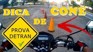 PROVA DE MOTO DETRAN CONES DICA COMO FAZER OS CONES DE MOTO SEM BATER E TER EQUILÍBRIO 2018 [upl. by Locklin349]