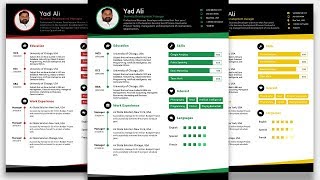 How to create an Awesome Elegant Resume template in Microsoft word 2019  Elegant Resume [upl. by Gerfen365]