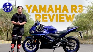 Yamaha R3 Ride Review  Auto Live [upl. by Enellij]