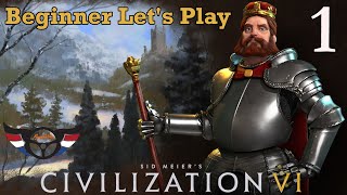 Civilization VI Beginner Lets Play as Germany  ep1 [upl. by Nitsrek473]